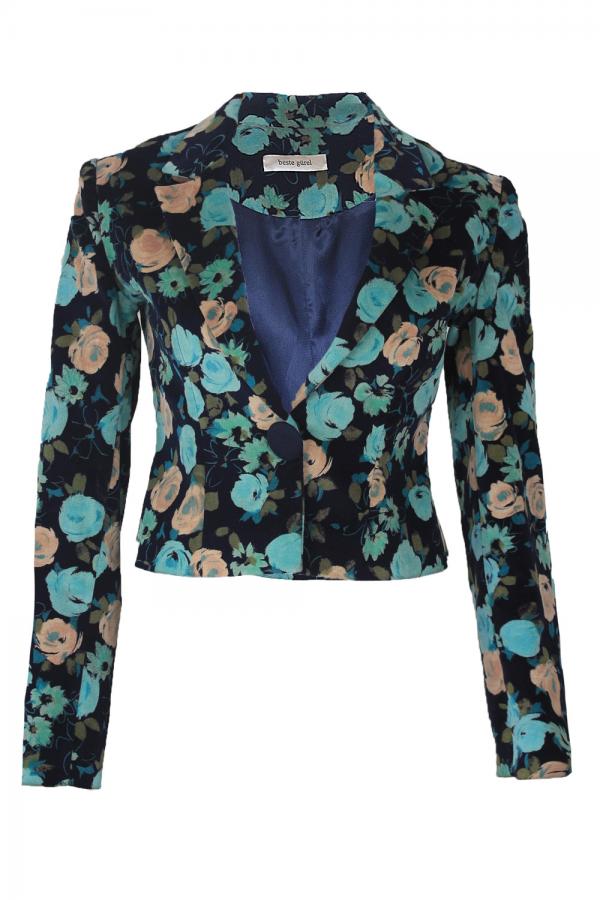 Floral ceket