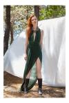 Karen dark green dress