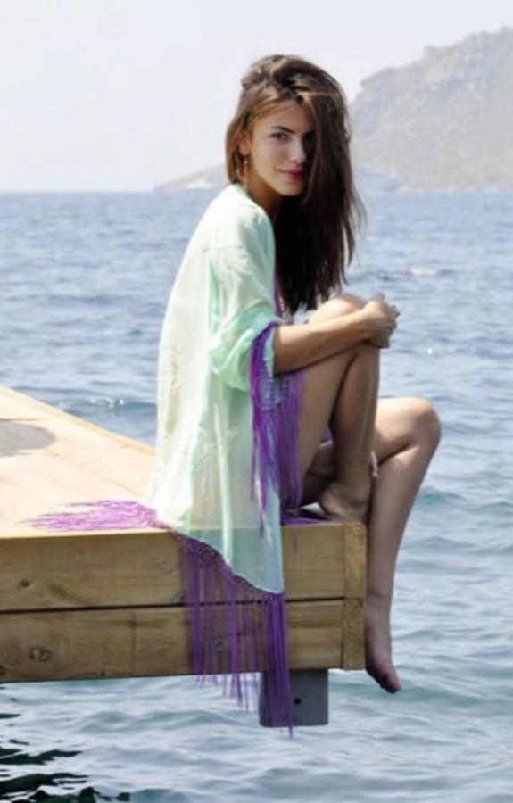 Fiese turquoise kimono