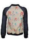Floral black sweatshirt