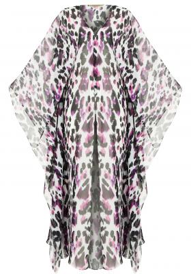 Purple Leopard Kimono