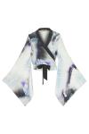 Blue Dream Wrap Blouse