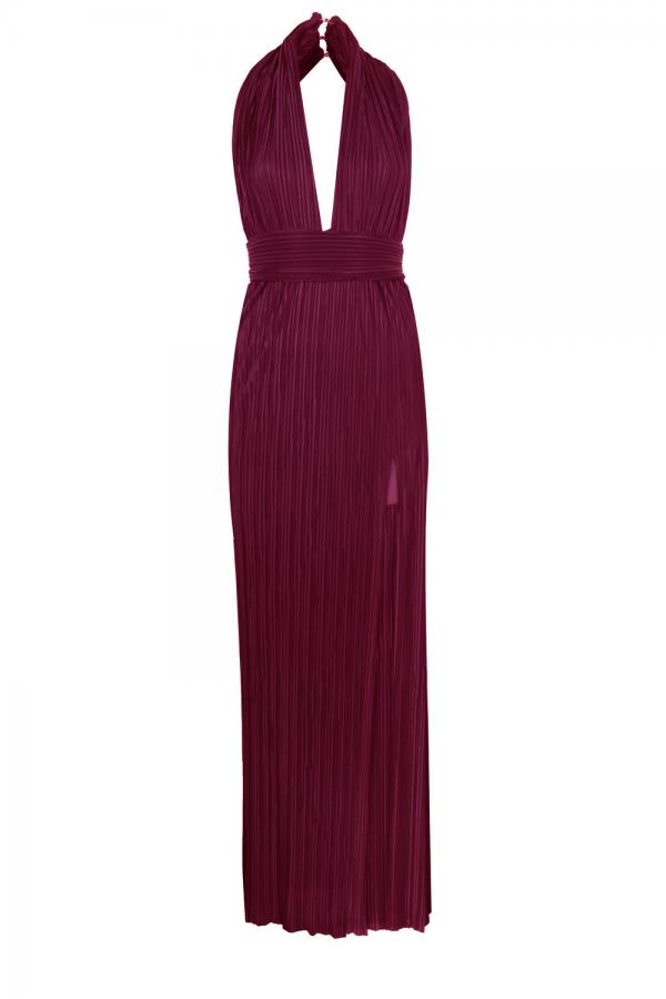 Karen bordeaux elbise