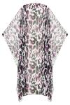 Purple Leopard Kimono