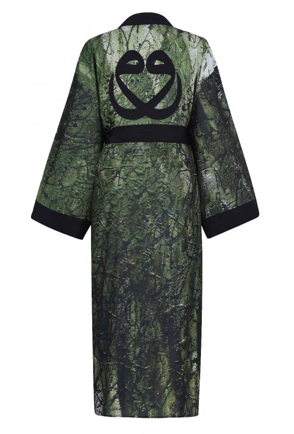 Vav in love khaki kaftan