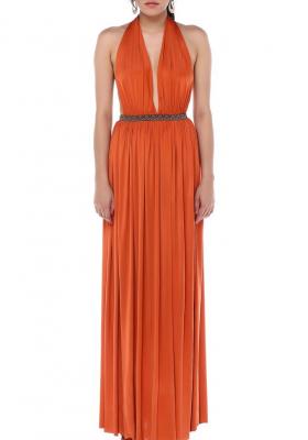 Orange Goddess Rima Dress