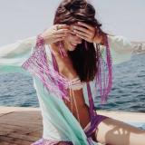 Fiese turquoise kimono