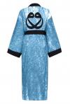 Vav in breeze blue kaftan