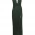Karen dark green elbise