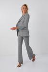 Jackie check print blazer jacket
