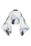Blue Dream Wrap Blouse