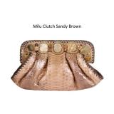 milu clutch sandy brown