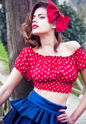 Polcadot blouse