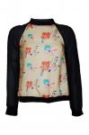 Floral black sweatshirt