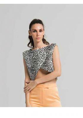 leopard crop top