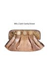 milu clutch sandy brown