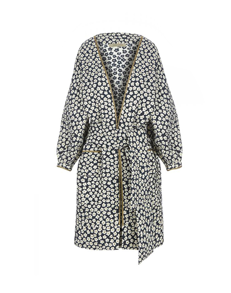 Navy Daisy Dream Kimono Ceket