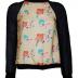 Floral siyah sweatshirt