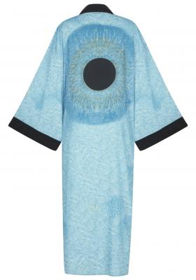Blue iris Kimono