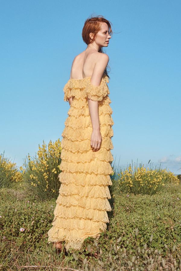 Fancy French dantel elbise