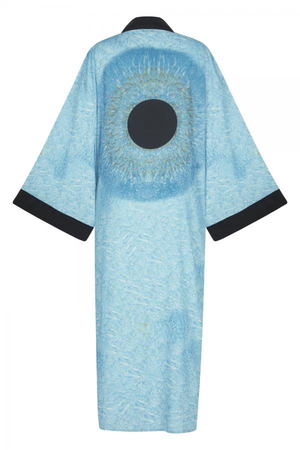 Blue iris Kimono
