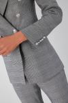 Jackie check print blazer jacket